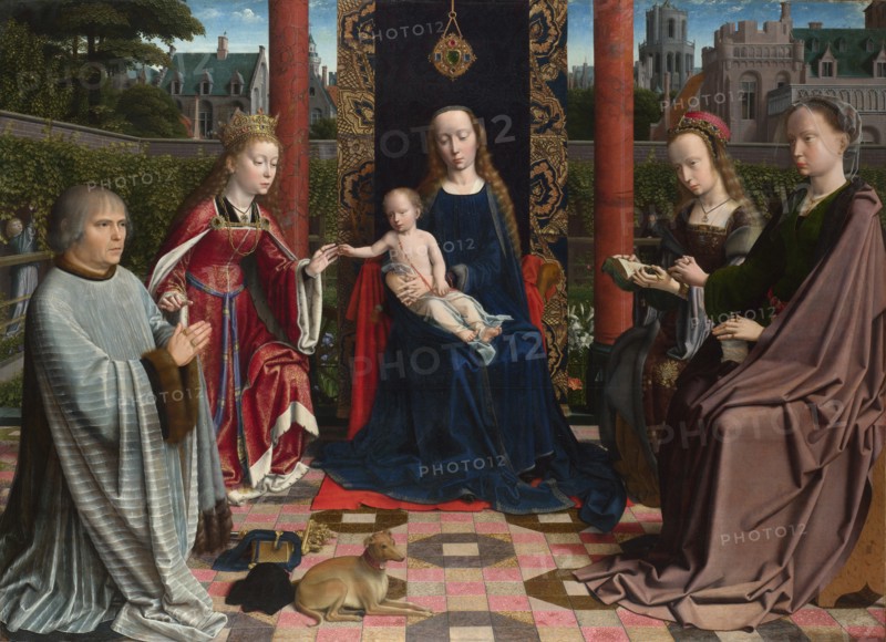 The Virgin and Child with Saints and Donor, c. 1510. Artist: David, Gerard (ca. 1460-1523)