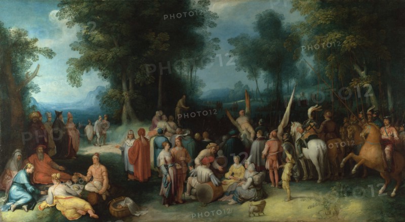The Preaching of Saint John the Baptist, 1602. Artist: Haarlem, Cornelis Cornelisz., van (1562-1638)