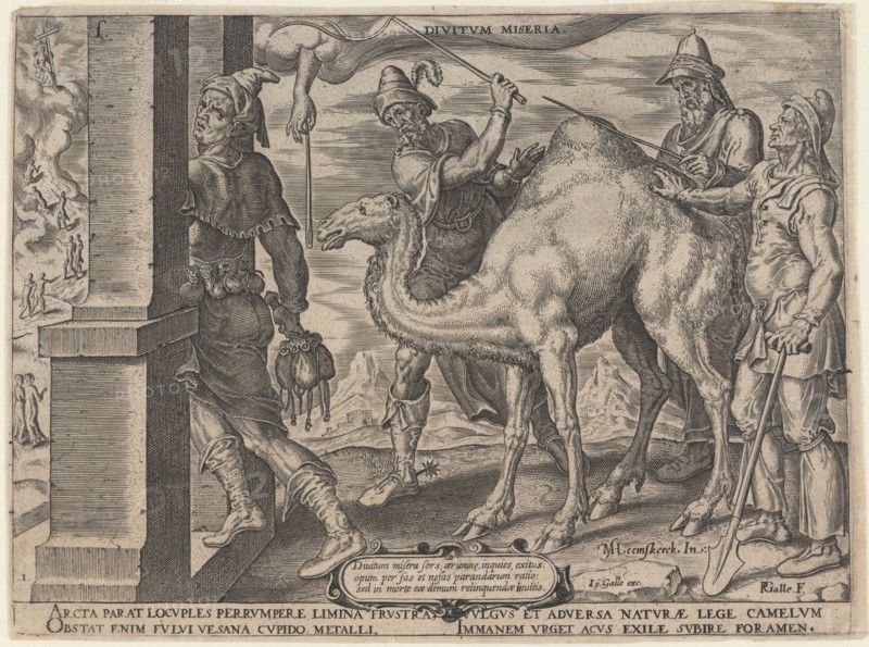 The Unhappy Lot of the Rich, 1563. Artist: Heemskerck, Maarten Jacobsz, van (1498-1574)