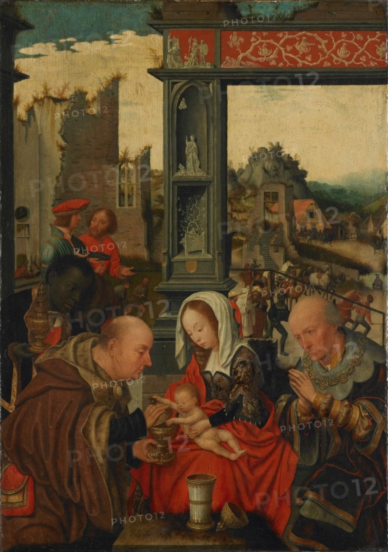 The Adoration of the Kings, 1525. Artist: Mostaert, Jan (1472/73-1555/56)