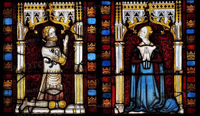 A lord and his wife, Mid of the 14th cen.. Artist: Netherlandish master