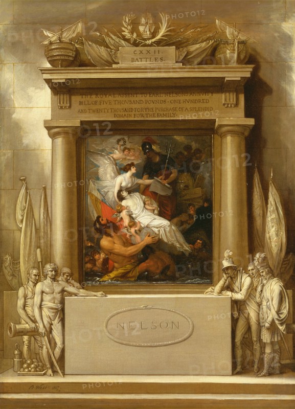 The Apotheosis of Nelson, 1807. Artist: West, Benjamin (1738-1820)