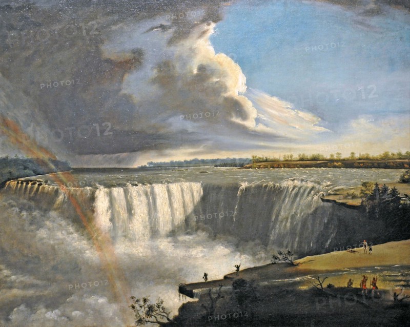 Niagara Falls from Table Rock, 1835. Artist: Morse, Samuel Finley Breese (1791-1872)