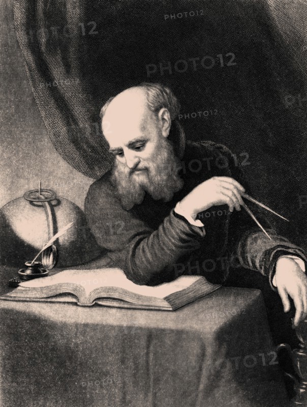 Galileo Galilei, 1852. Artist: Sartain, Samuel (1830-1906)