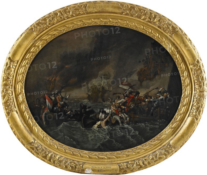 The Battle of La Hogue, 1820. Artist: West, Benjamin (1738-1820)