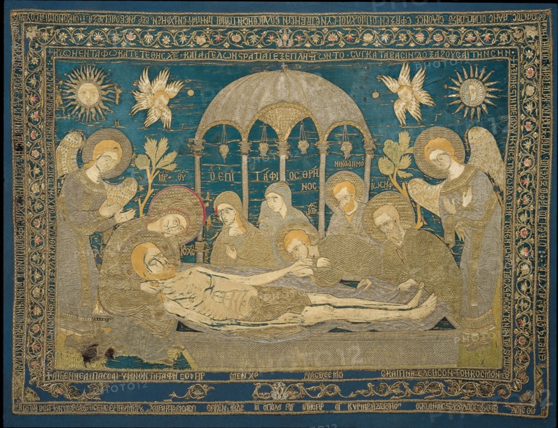 The Entombment (Altar embroidery), 1682. Artist: Anonymous