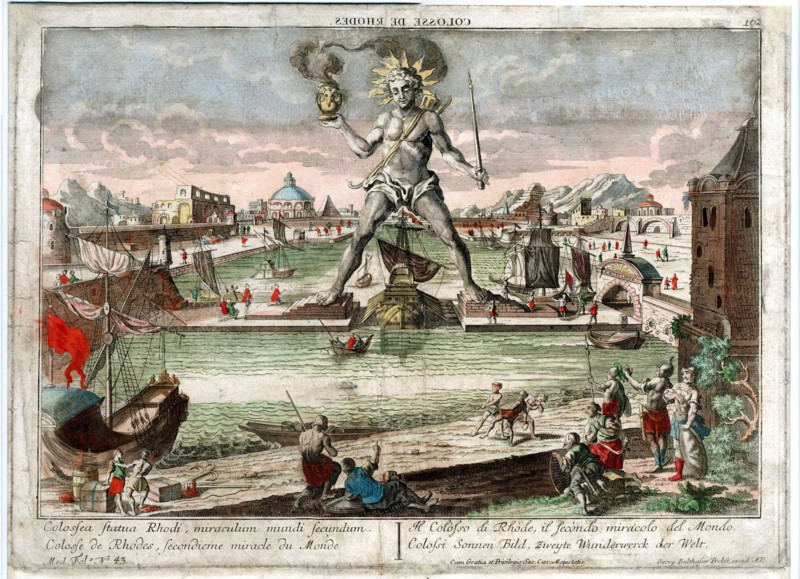 The Colossus of Rhodes, 1760. Artist: Anonymous