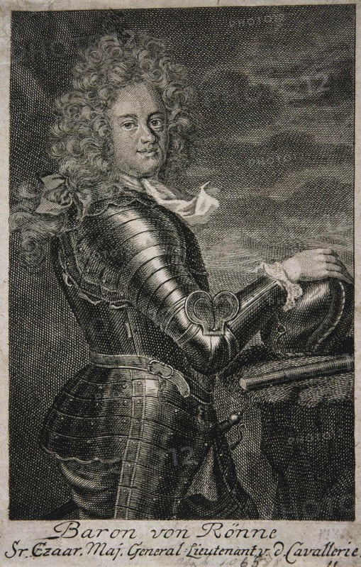 Portrait of Baron Carl Ewald von Roenne (1663?1716). Artist: Anonymous