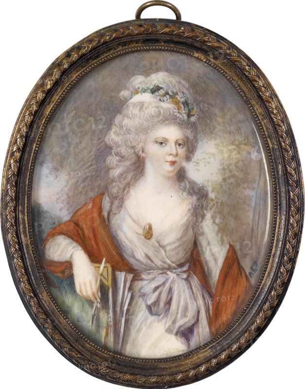 Portrait of Empress Maria Feodorovna (Sophie Dorothea of Württemberg) (1759-1828), Early 19th cen.. Artist: Anonymous