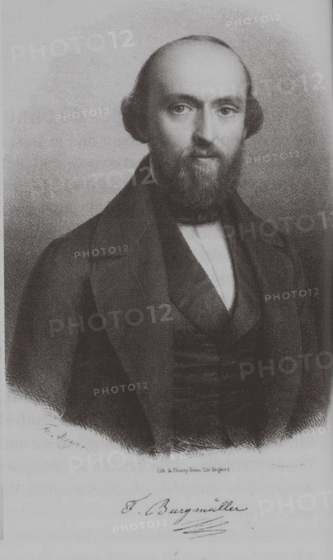 Portrait of the composer Johann Friedrich Franz Burgmüller (1806-1874), c. 1840. Artist: Anonymous