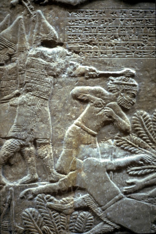 Ashurbanipal at the Battle of Til-Tuba, 650-620 BC. Artist: Assyrian Art
