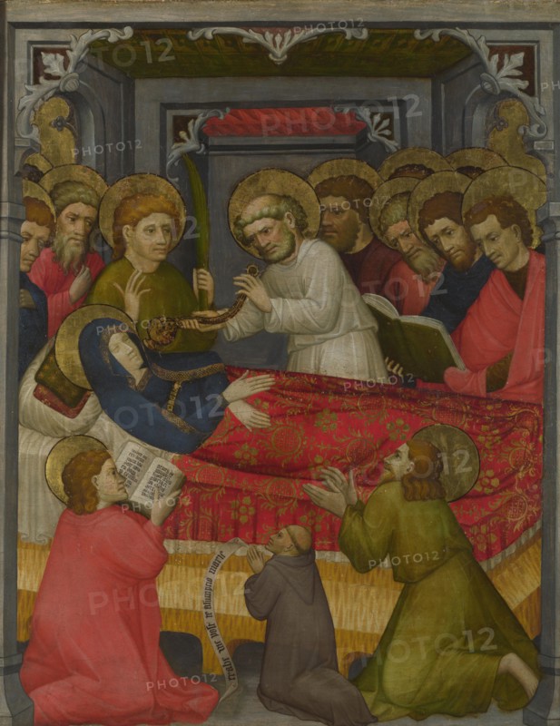 The Death of the Virgin, c.1425. Artist: Tyrolese (active 1420-1430)