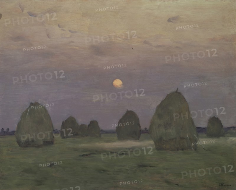 Twilight. The haystacks, 1899. Artist: Levitan, Isaak Ilyich (1860-1900)