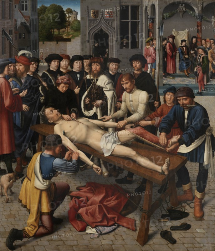 The Flaying of the Corrupt Judge Sisamnes (right panel), 1498. Artist: David, Gerard (ca. 1460-1523)