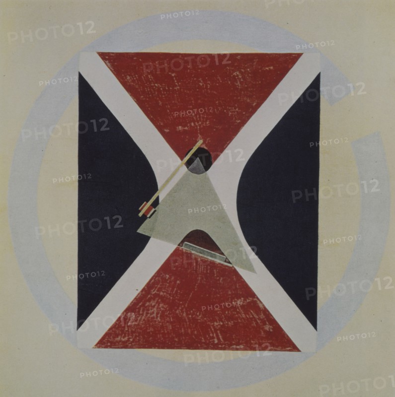 Proun 43, 1924. Artist: Lissitzky, El (1890-1941)