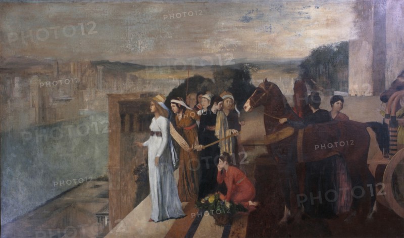 Semiramis Building Babylon, 1861. Artist: Degas, Edgar (1834-1917)