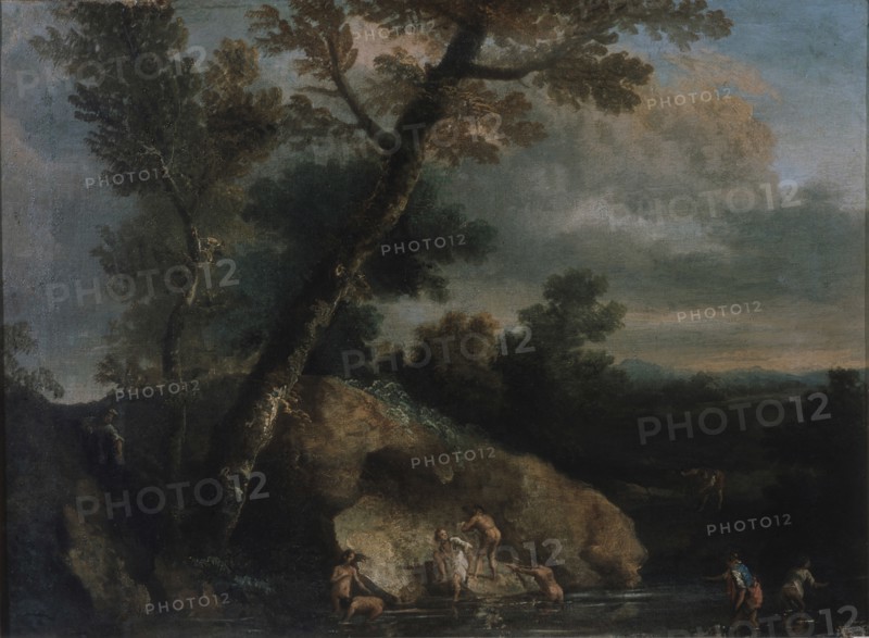 Sea landscape with robbers. Artist: Rosa, Salvatore (1615-1673)