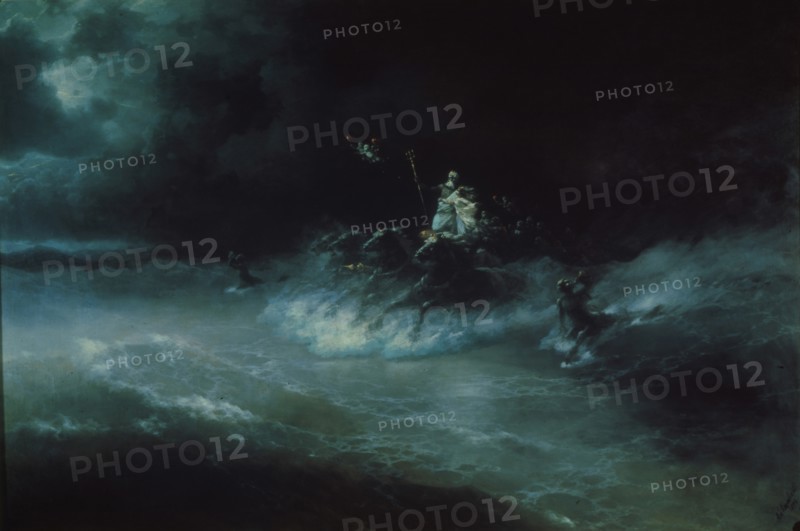 Poseidon's travel over the sea, 1894. Artist: Aivazovsky, Ivan Konstantinovich (1817-1900)