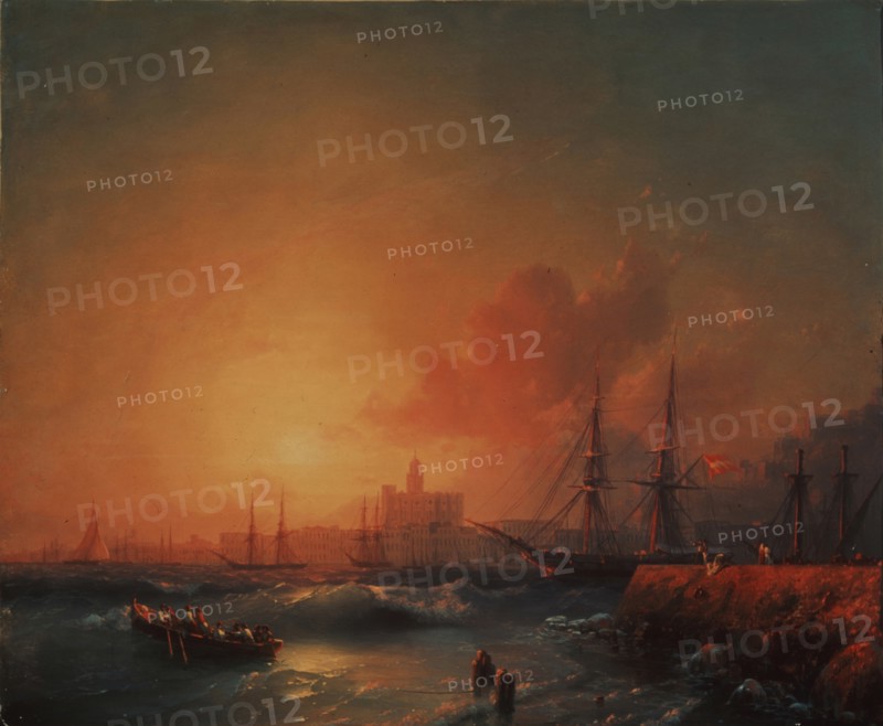 Malaga, 1854. Artist: Aivazovsky, Ivan Konstantinovich (1817-1900)