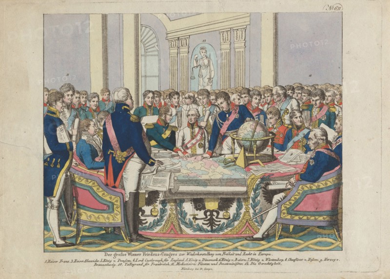 The Congress of Vienna. Artist: Campe, August Friedrich Andreas (1777-1846)