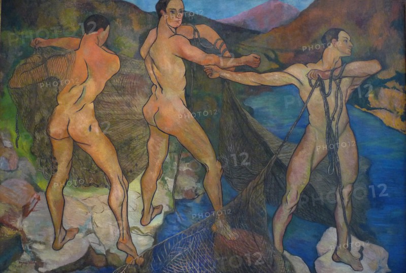 Hauling the nets, 1914. Artist: Valadon, Suzanne (1865-1938)