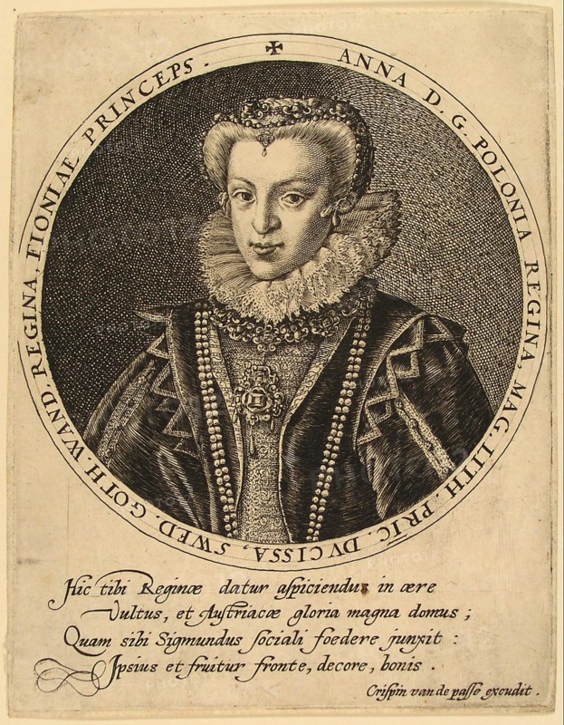 Anna Catherine Constance Vasa of Poland (1619-1651). Artist: Passe, Crispijn van de, the Elder (1564-1637)