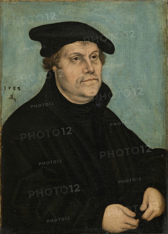 Martin Luther (1483-1546) at the Age of 50, 1533. Artist: Cranach, Lucas, the Elder (1472-1553)