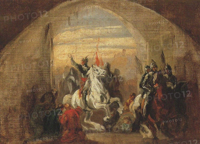 Boleslaw I Chrobry entering conquered Kiev, c. 1837. Artist: Michalowski, Piotr (1800-1855)