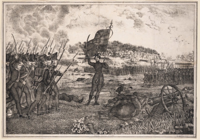 Polish-Russian war scene, 1831, 1831. Artist: Anonymous
