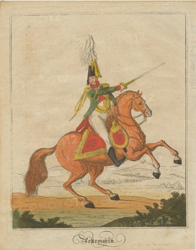 Count Fyodor Vasilyevich Rostopchin (1763-1826), 1812. Artist: Anonymous