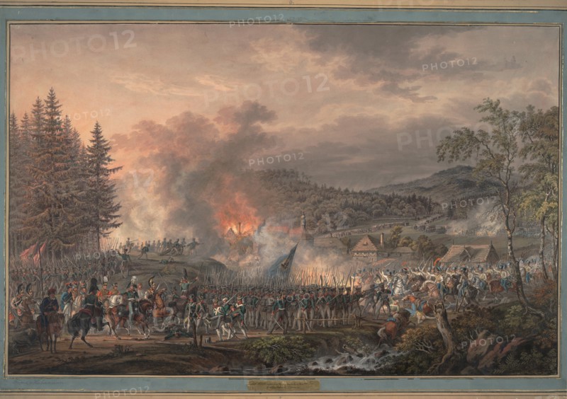 Russian Life-Guards Regiment under command of Count Ostermann-Tolstoy, 1813. Artist: Habermann, Franz Edler, von (1788-?)