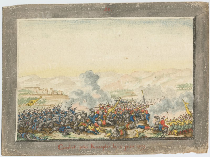 The Battle of Kulevicha on June 11, 1829, 1829. Artist: Anonymous