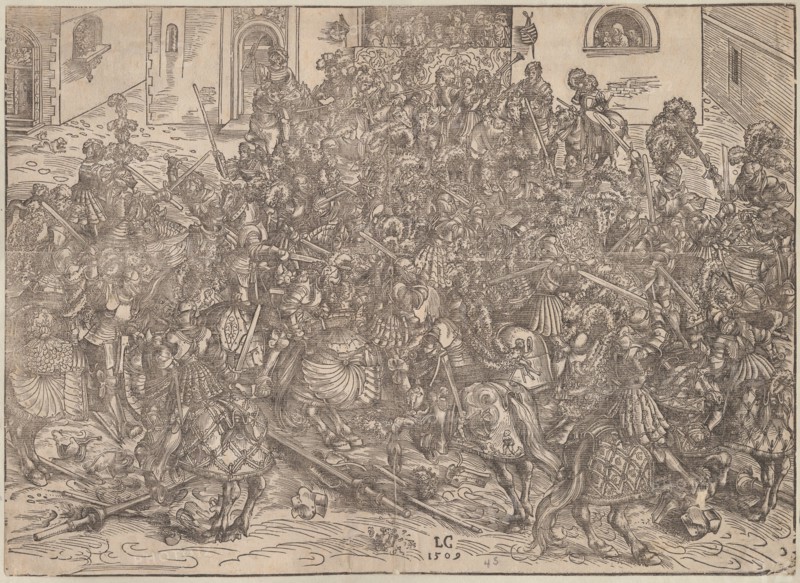 Tournament, 1509. Artist: Cranach, Lucas, the Elder (1472-1553)