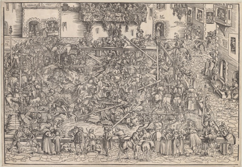 Tournament, 1509. Artist: Cranach, Lucas, the Elder (1472-1553)