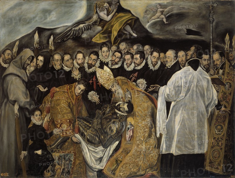 The Burial of the Count of Orgaz (lower part), ca 1625. Artist: El Greco, (Copy)