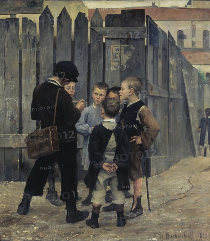 A meeting, 1884. Artist: Bashkirtseva, Maria Konstantinovna (1860-1884)