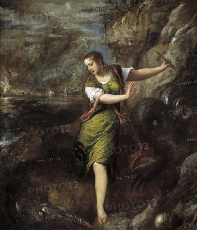 Saint Margaret, c. 1565. Artist: Titian (1488-1576)
