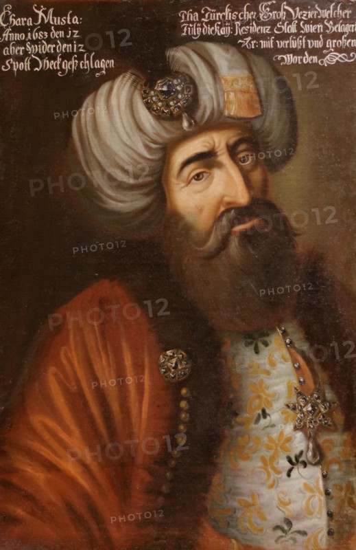 Kara Mustafa Pasha, Ottoman Grand Vizier, ca 1683. Artist: Anonymous