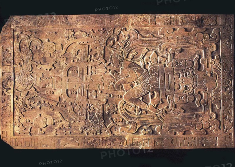 The tomb of King Pakal from the Temple of the Inscriptions, Palenque, 615-683. Artist: Pre-Columbian art