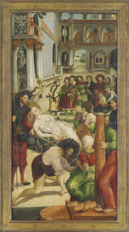 The Burning. Wing from the Saint Agatha Altar, 1523. Artist: Greimold, Jörg (ca 1500-after 1540)