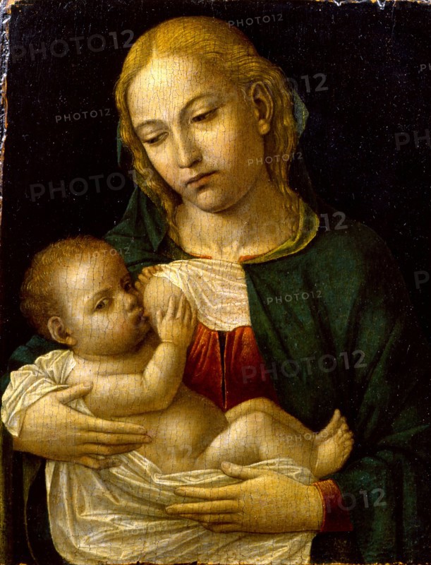 Madonna del Latte, ca 1485. Artist: Bergognone, Ambrogio (1453-1523)