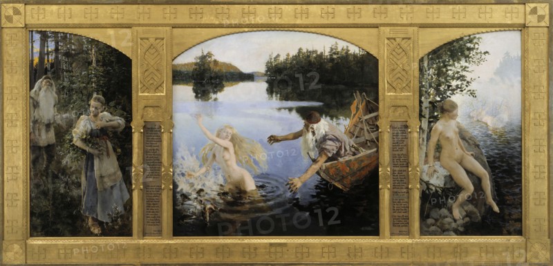 The Aino Triptych, 1891. Artist: Gallen-Kallela, Akseli (1865-1931)