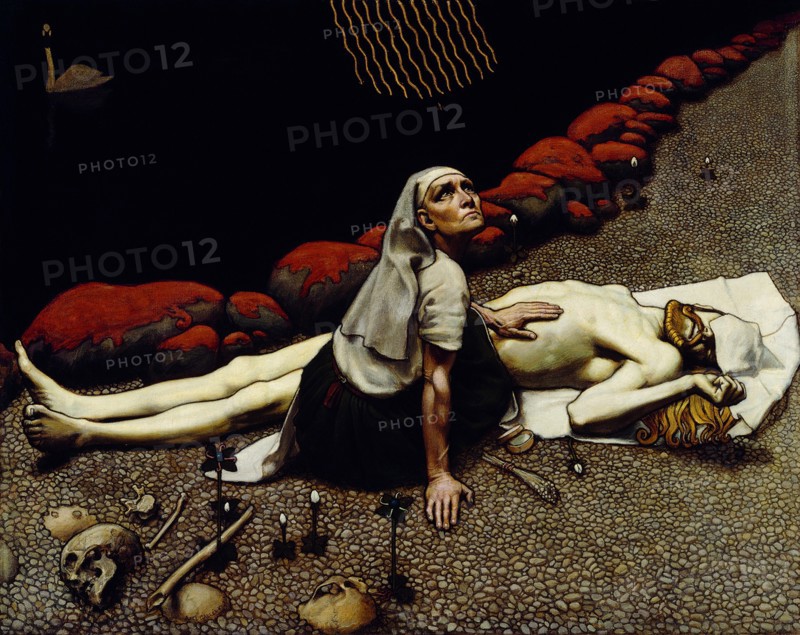 Lemminkäinen's Mother, 1897. Artist: Gallen-Kallela, Akseli (1865-1931)