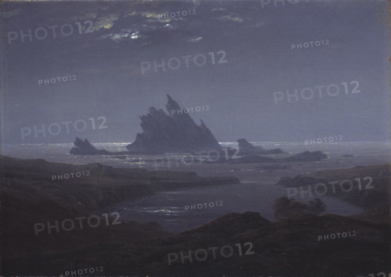 Rocky Reef on the Sea Shore, c. 1824. Artist: Friedrich, Caspar David (1774-1840)