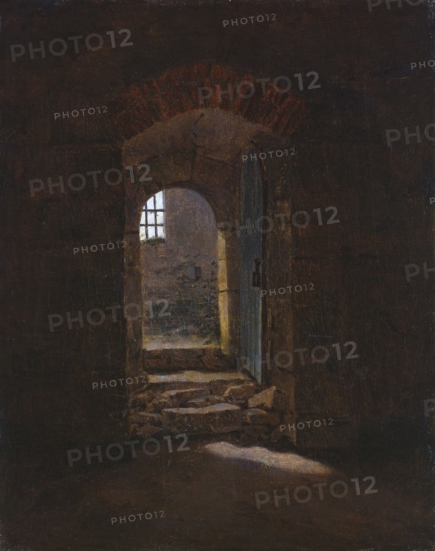 Doorway in Meissen, 1827. Artist: Friedrich, Caspar David (1774-1840)