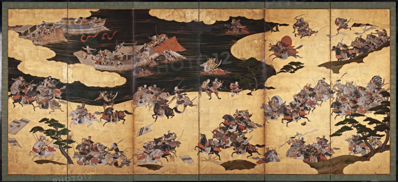 Battle scenes from the Tale of Heike (Heike Monogatari), First third of 17th cen.. Artist: Anonymous