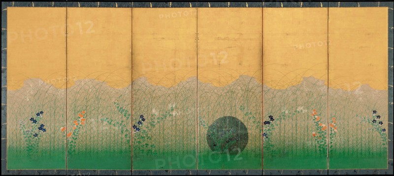The plain of Musashi, ca 1760. Artist: Anonymous