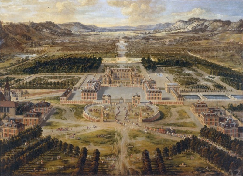 The Palace of Versailles, the Grand Trianon, ca 1668. Artist: Patel, Pierre (1605-1676)