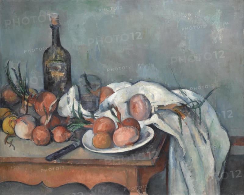 Still Life with Onions, 1896-1898. Artist: Cézanne, Paul (1839-1906)
