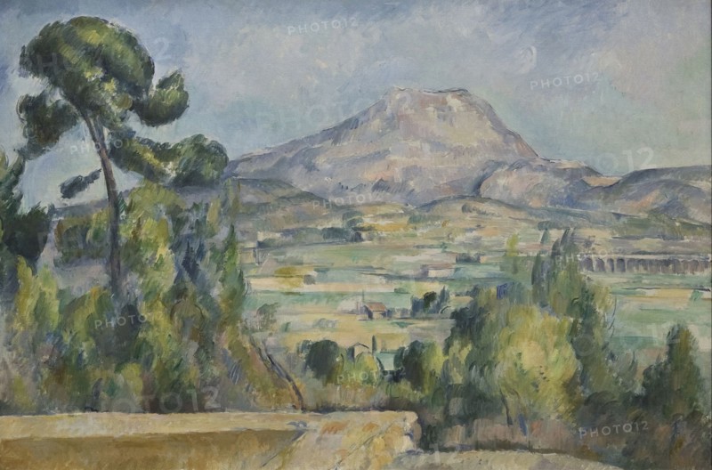 Montagne Sainte-Victoire, c. 1890. Artist: Cézanne, Paul (1839-1906)